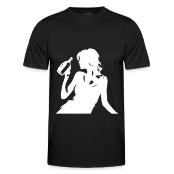 Party Woman Hen Party - Men's Functional T-Shirt - black - Front - AI Model Male 178 dark (178cm)