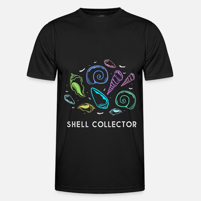 Shell collector shell - Men's Functional T-Shirt - black