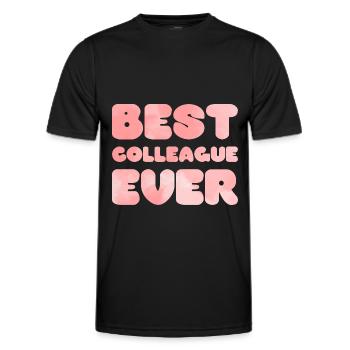 Best Colleague Ever Colleague Saying - Men's Functional T-Shirt - black - Front - AI Model Male 178 dark (178cm)