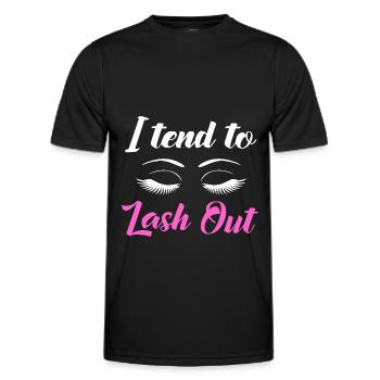 Cosmetics Make-up Beautician - Men's Functional T-Shirt - black - Front - AI Model Male 178 dark (178cm)