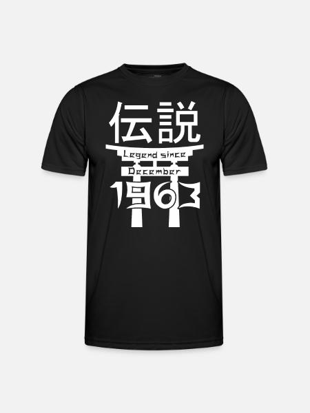 Legend since December 1963 Birthday Gift - Men's Functional T-Shirt - black