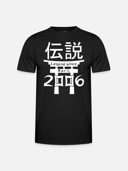 Legend since April 2006 Birthday Gift - Men's Functional T-Shirt - black