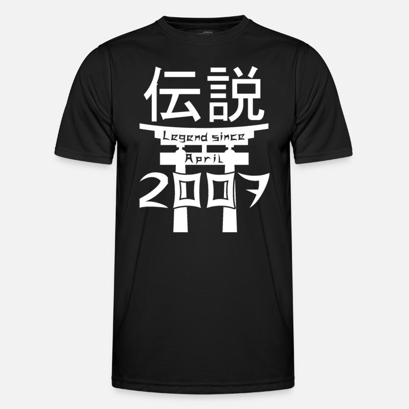 Legend since April 2007 Birthday Gift - Men's Functional T-Shirt - black