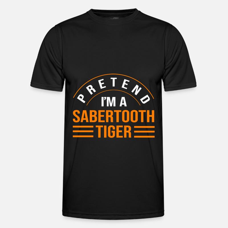 Urzeit Säbelzahntiger Männer Funktions-T-Shirt