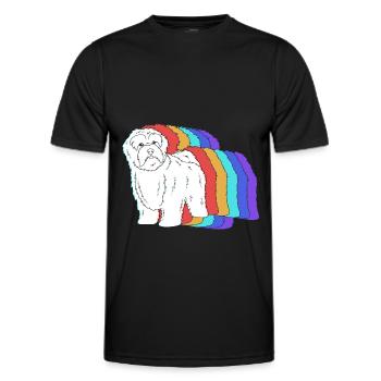 Havanese - Men's Functional T-Shirt - black - Front - AI Model Male 178 dark (178cm)