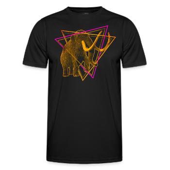 Mammouth - T-shirt sport Homme - noir - Devant - AI Model Male 178 dark (178cm)