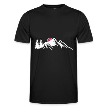 Norwegen Norweger Skandinavien - Männer Funktions-T-Shirt - Schwarz - Vorne - AI Model Male 178 dark (178cm)
