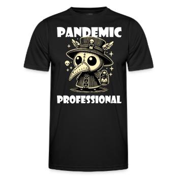 Humor Krankenschwester Pestdoktor Arzt - Männer Funktions-T-Shirt - Schwarz - Vorne - AI Model Male 178 dark (178cm)