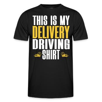 Humor Driver Delivery Driver - Men's Functional T-Shirt - black - Front - AI Model Male 178 dark (178cm)