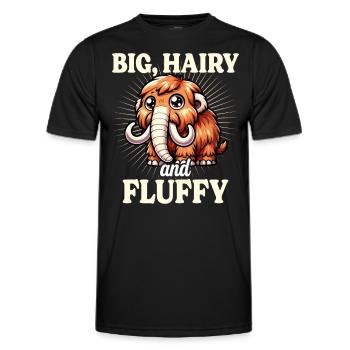 Humour Mammouth Laineux Adore Mammouth Homme - T-shirt sport Homme - noir - Devant - AI Model Male 178 dark (178cm)