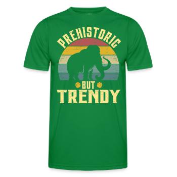 Mammouth Laineux Préhistorique Mammouth Homme - T-shirt sport Homme - vert - Devant - AI Model Male 178 dark (178cm)