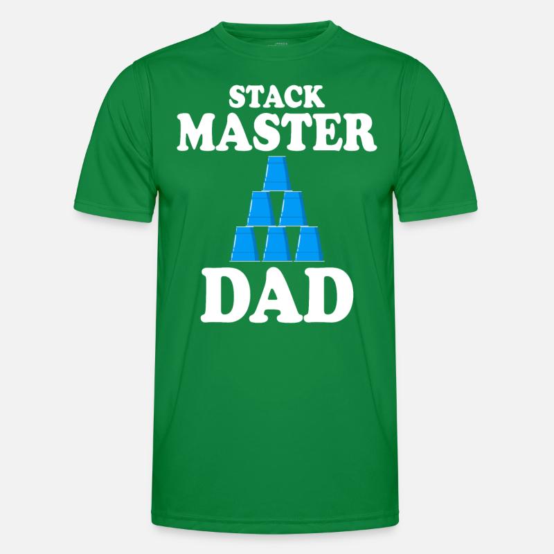 Cups Stacker Sport Stacking Dad Men's Functional T-Shirt