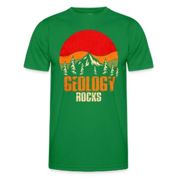 Géologie des roches - T-shirt sport Homme - vert - Devant - AI Model Male 178 dark (178cm)
