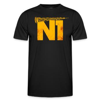 N1 Sowjetunion Mond Rakete - Männer Funktions-T-Shirt - Schwarz - Vorne - AI Model Male 178 dark (178cm)