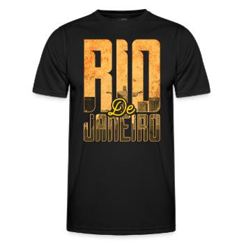 Rio de Janeiro - T-shirt sport Homme - noir - Devant - AI Model Male 178 dark (178cm)