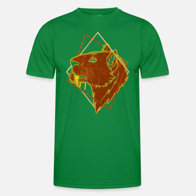 Säbelzahntiger Männer Funktions-T-Shirt