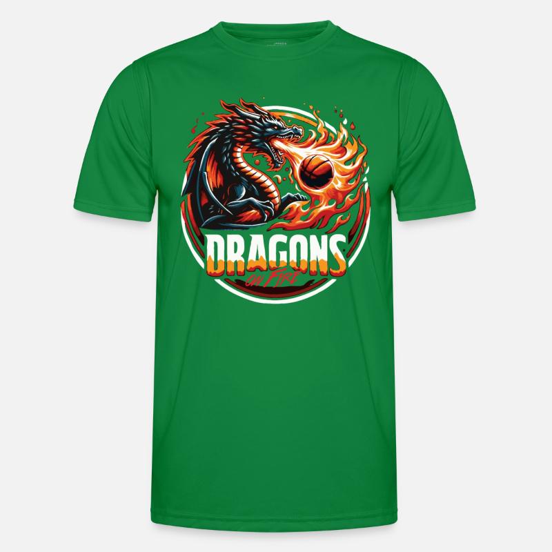 Basket-ball Dragons on Fire T-shirt sport Homme