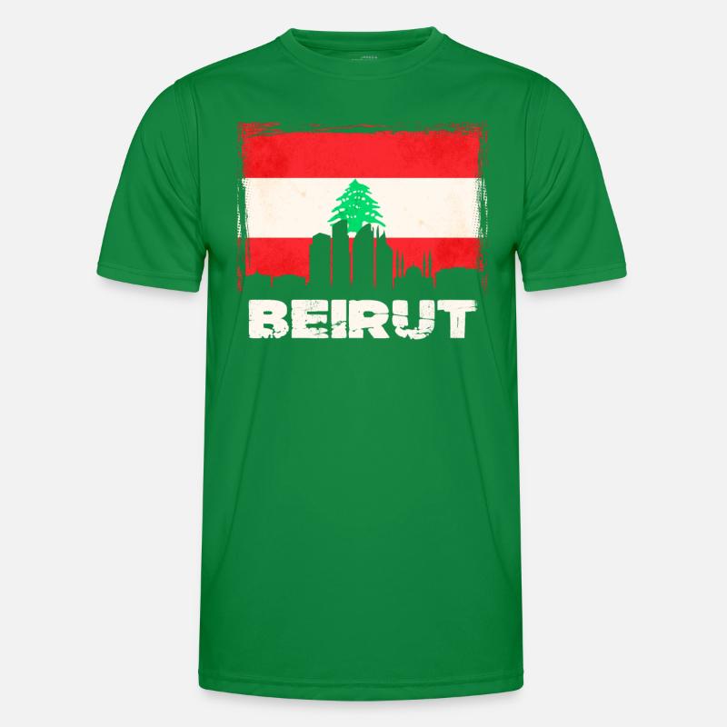 Beyrouth Liban Drapeau T-shirt sport Homme