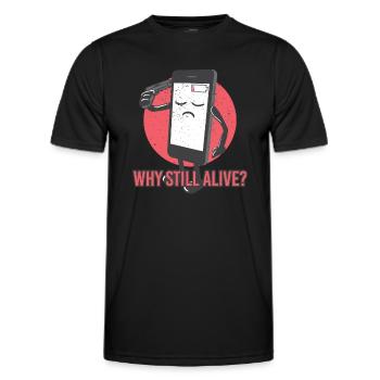 Things I Hate Funny Gamer Programmer Gift - Men's Functional T-Shirt - black - Front - AI Model Male 178 dark (178cm)