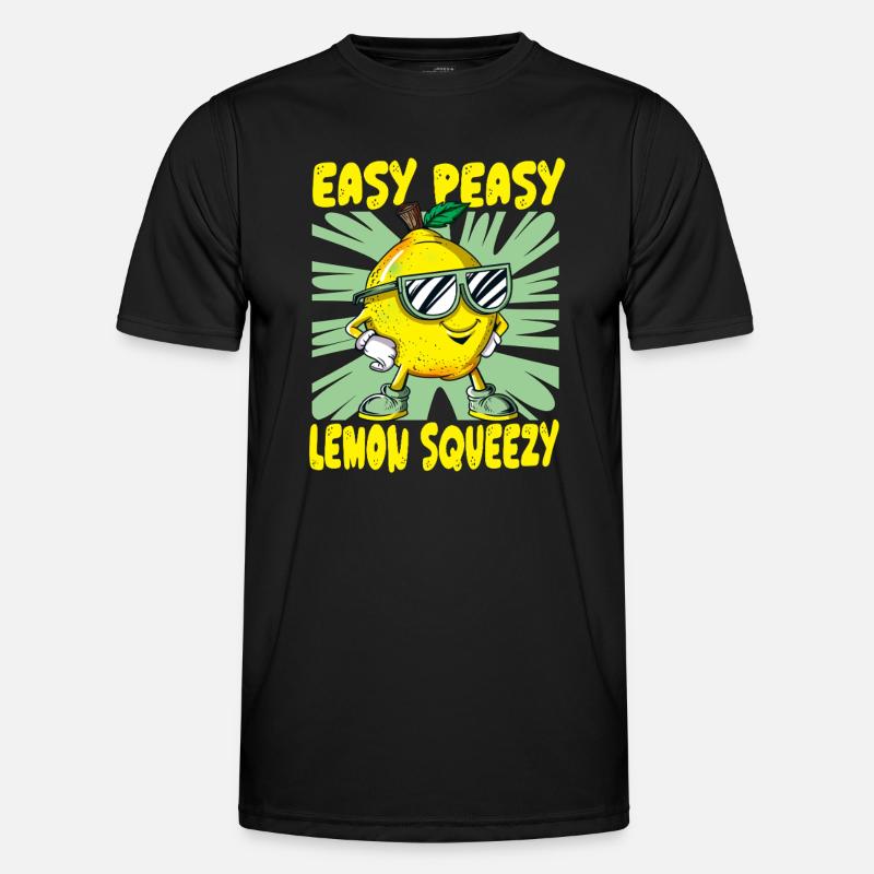Easy Peasy Lemon Squeezy Sonnenbrille Zitrone Männer Funktions-T-Shirt
