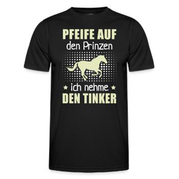 Pfeife Prinzen Nehme Tinker Pferderassen Geschenk - Männer Funktions-T-Shirt - Schwarz - Vorne - AI Model Male 178 dark (178cm)