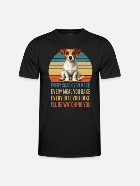 Every Snack you make Jack Russel terrier Jackie - Men's Functional T-Shirt - black