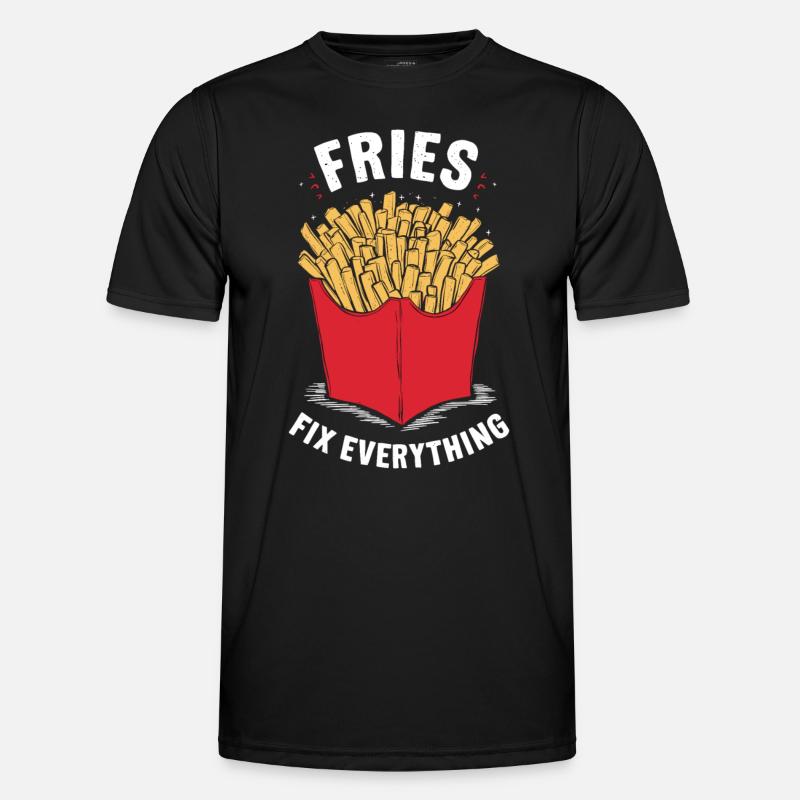 Fries Fix Everything Men's Functional T-Shirt