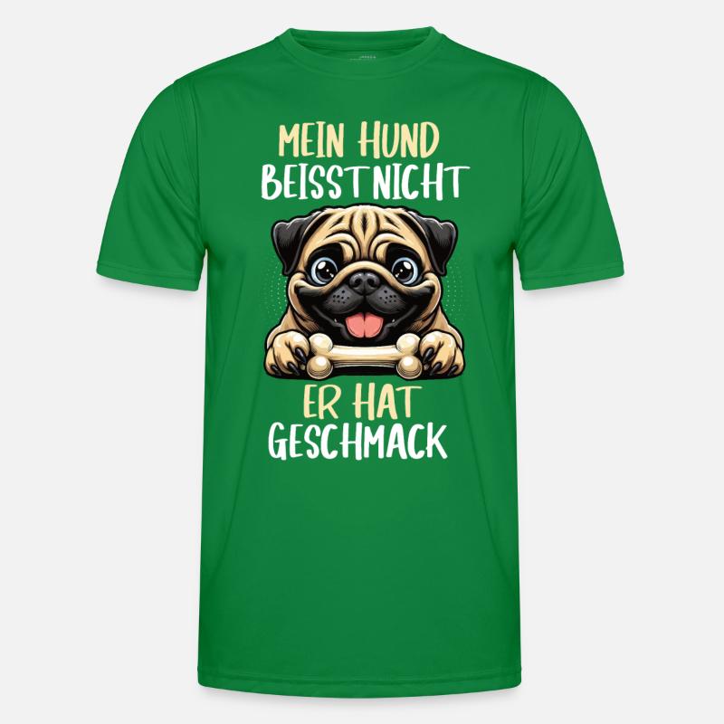 Mein Hund Beisst nicht Mops Möpse Mopsbesitzer Männer Funktions-T-Shirt