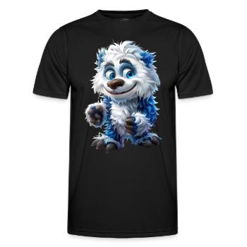 Toons Yeti #lovely - T-shirt sport Homme - noir - Devant - AI Model Male 178 dark (178cm)