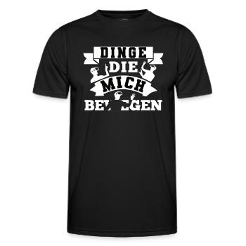 Dinge Die Mich Bewegen - Männer Funktions-T-Shirt - Schwarz - Vorne - AI Model Male 178 dark (178cm)