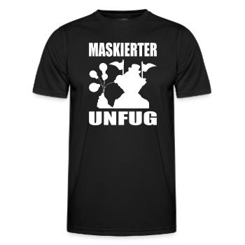 Maskierter Unfug Lustiges Karneval - Männer Funktions-T-Shirt - Schwarz - Vorne - AI Model Male 178 dark (178cm)