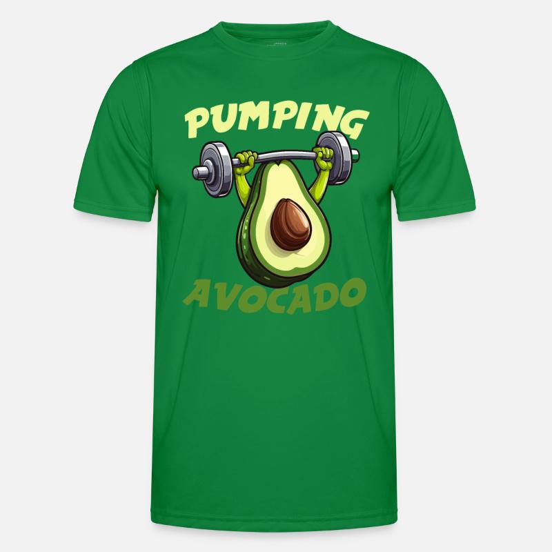 Pumping Avocado Men's Functional T-Shirt