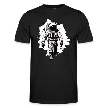 Astronaut - Männer Funktions-T-Shirt - Schwarz - Vorne - AI Model Male 178 dark (178cm)