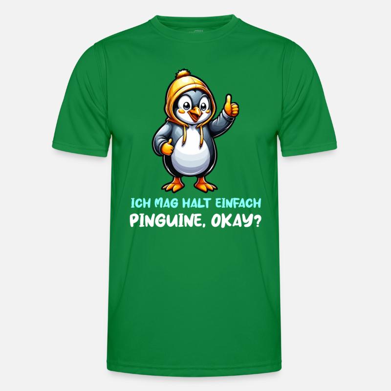 Ich mag Pinguine Männer Funktions-T-Shirt
