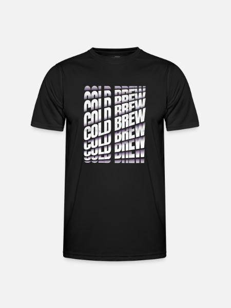 Cold Brew Kaffee - Männer Funktions-T-Shirt - Schwarz