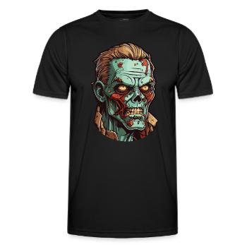 Zombie - Men's Functional T-Shirt - black - Front - AI Model Male 178 dark (178cm)