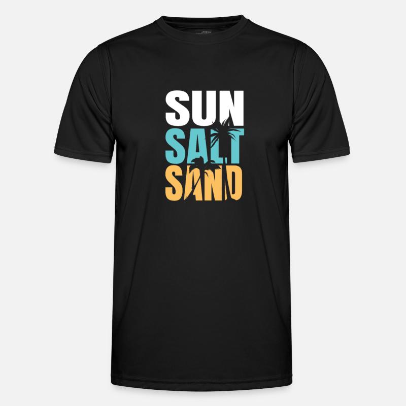 Sonne Salz Sand Männer Funktions-T-Shirt