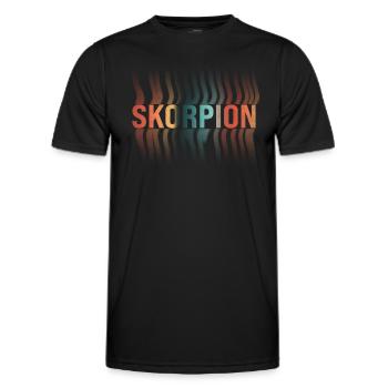Skorpion Sternzeichen - Männer Funktions-T-Shirt - Schwarz - Vorne - AI Model Male 178 dark (178cm)