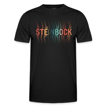 Steinbock Sternzeichen - Männer Funktions-T-Shirt - Schwarz - Vorne - AI Model Male 178 dark (178cm)