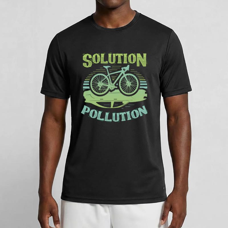 Polution Solution Environmental Protection Cycling Men's Functional T-Shirt