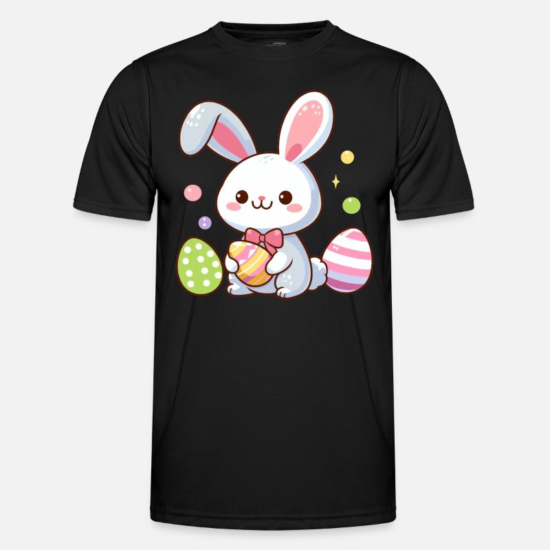Easter Bunny Easter Easter Eggs Bunny Bunny - Men's Functional T-Shirt - black