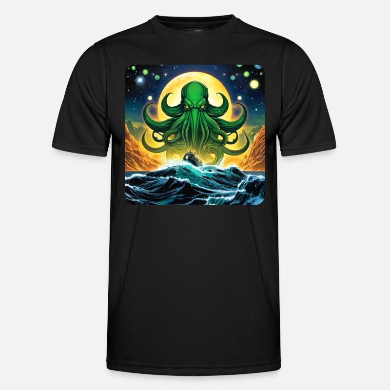 Monstre immortel de Cthulhu T-shirt sport Homme