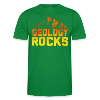 Géologie des roches - T-shirt sport Homme - vert - Devant - AI Model Male 178 dark (178cm)