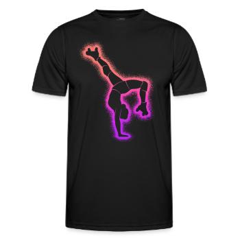 Rollschuh Kinder Roller Skating Frauen Rollschuhe - Männer Funktions-T-Shirt - Schwarz - Vorne - AI Model Male 178 dark (178cm)