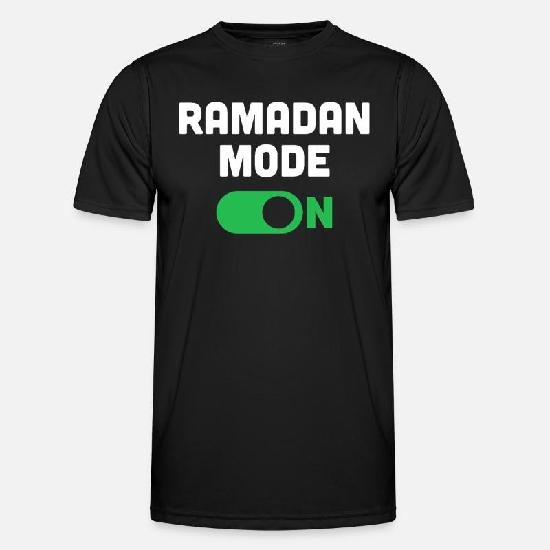 Ramadan-Modus an - Männer Funktions-T-Shirt - Schwarz