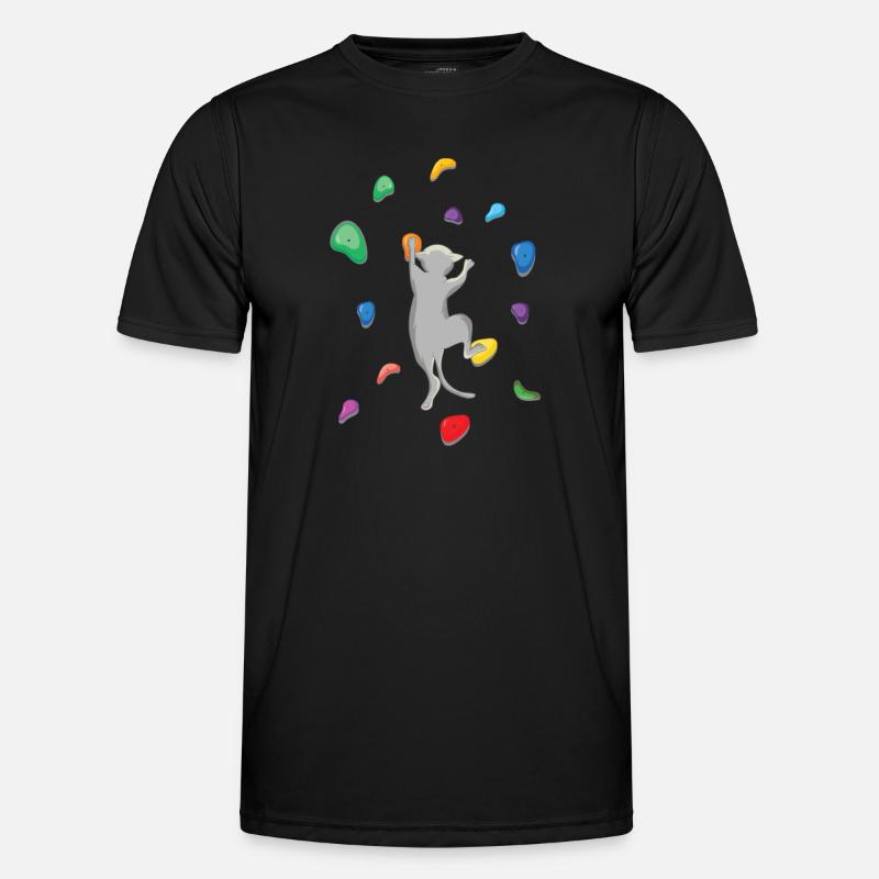 Mur d’escalade de chat domestique T-shirt sport Homme