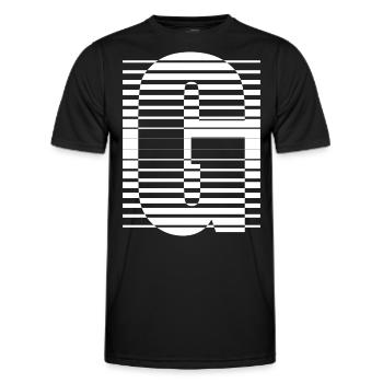 LETTER G - Men's Functional T-Shirt - black - Front - AI Model Male 178 dark (178cm)