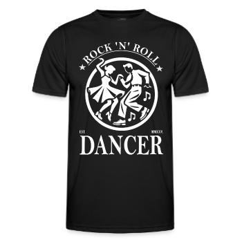 Rock’n’Roll Dancer Vintage Design - Männer Funktions-T-Shirt - Schwarz - Vorne - AI Model Male 178 dark (178cm)