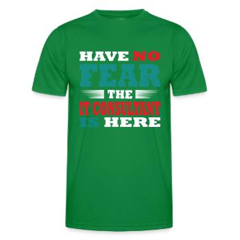Have no Fear the IT Berater is here Outfit - Männer Funktions-T-Shirt - Kelly Green - Vorne - AI Model Male 178 dark (178cm)