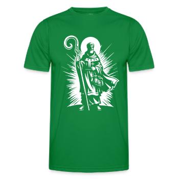 Saint Nicholas – Classic Design - Men's Functional T-Shirt - kelly green - Front - AI Model Male 178 dark (178cm)